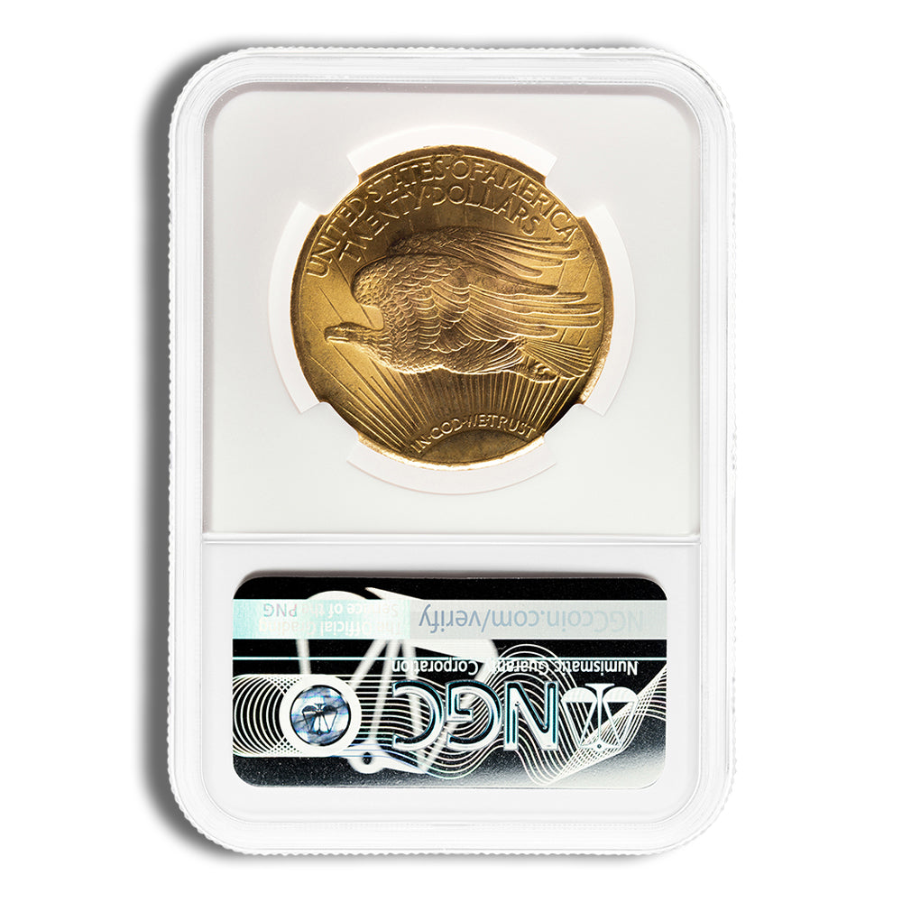$20 Gold Saint-Gaudens Double Eagle - NGC MS63